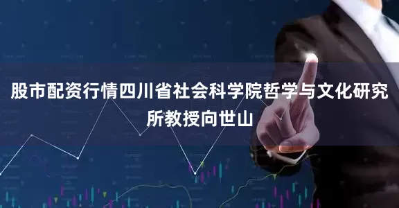 股市配资行情四川省社会科学院哲学与文化研究所教授向世山